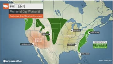 A look at the coastal storm system on track for the region over Memorial Day weekend.