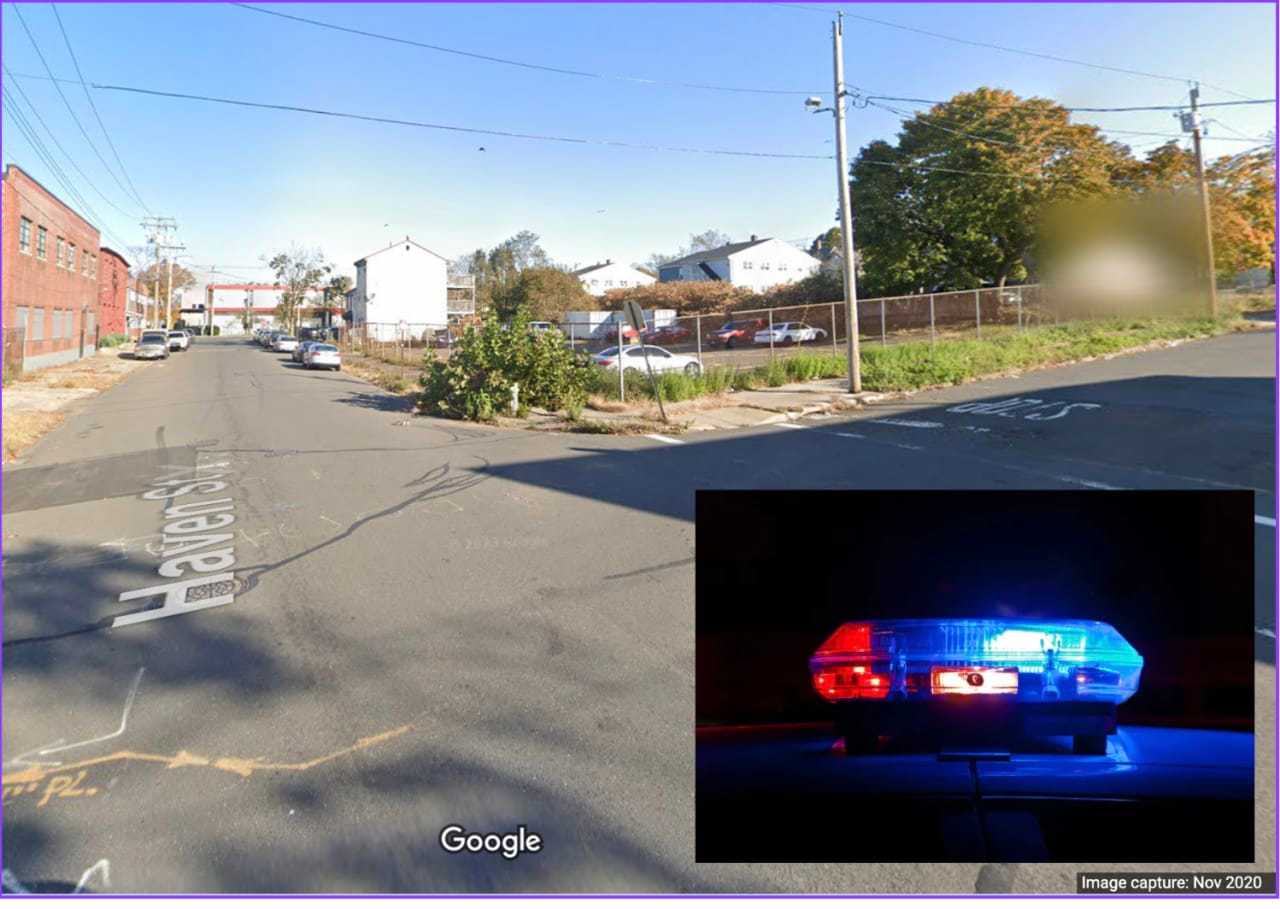 The area of the fatal hit-and-run crash.