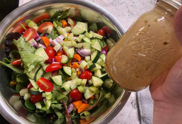 A garden salad is an example of a plant-based meal.