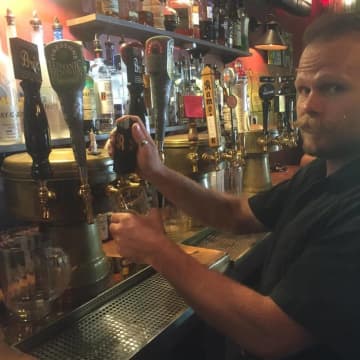 There are 20 constantly rotating taps of microbrews at The River of Beer in Bloomingdale.
