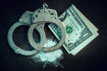 Cocaine and handcuffs