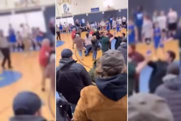 A 60-year-old man died after being involved in a large fight at a middle school boys basketball game in Alburgh, Vermont, on Tuesday, Jan. 31.