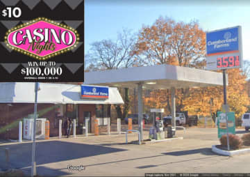 A top-prize-winning Casino Nights ticket worth $100,000 was sold at a Cumberland Farms in Baltic.