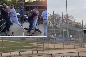 Andrew Chiaro, age 36, is facing assault charges after he was allegedly caught on video attacking a 15-year-old boy over a foul ball near the Greenlawn Skatepark in Greenlawn on Tuesday, May 23.