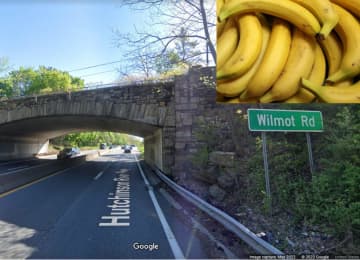 The crash happened at the Wilmot Road overpass on the Hutchinson River Parkway in New Rochelle.