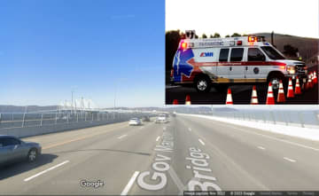 A stolen ambulance was finally stopped on the Tappan Zee Bridge in Tarrytown after a police chase.