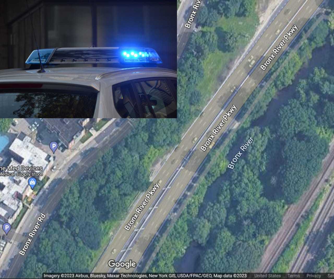 The woman's body was found by the Bronx River in Yonkers just north of the New York City line.