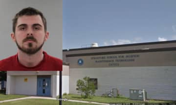 Joseph Cyr, age 21, is charged with making threatening comments at the Stratford School for Aviation.