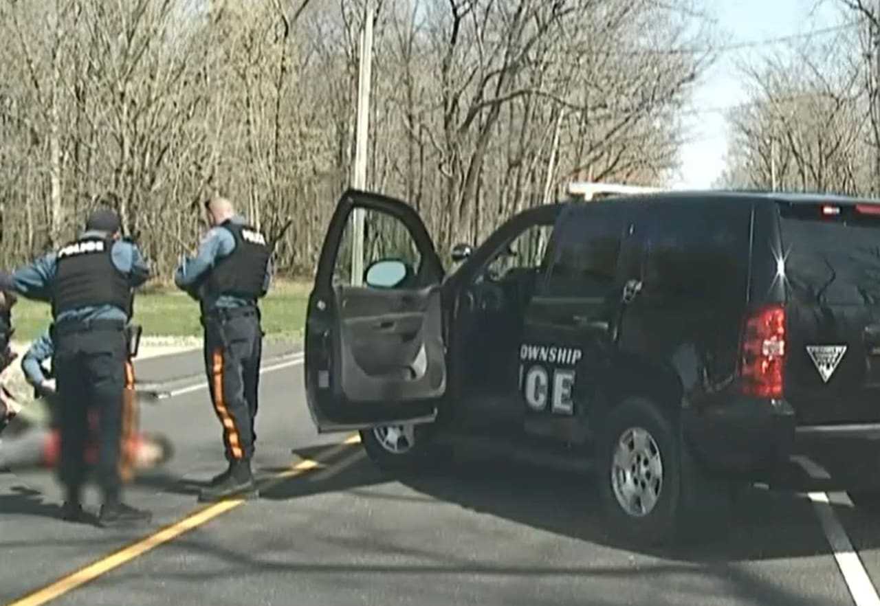 Roy K. Jackel, seconds after he was shot.