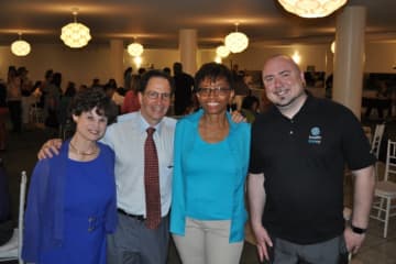 From left, Phyllis Zinner of the Nurse Practitioner Healthcare Foundation, Steve Zeitlin of City Lore, Cheryl Hunter-Grant of the Lower Hudson Valley Perinatal Network and Adam Hughes of HealthlinkNY.