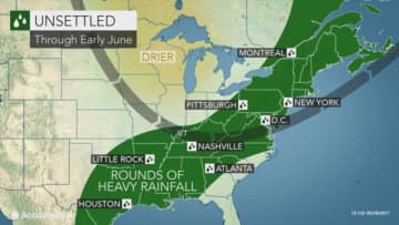 Rain is expected to continue for a few more weeks all over the East Coast.
