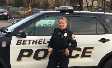 Amelia Fekieta is one of three new members of the Bethel Police Department.