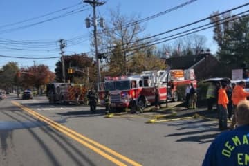 Several agencies converged on the area at and around Broadway and Livingston Avenue in Norwood after the lines came down.