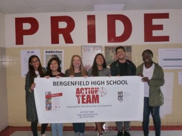 Bergenfield High School participated in the Action Team program and conducted fundraisers to honor the life of a 2012 graduate. 