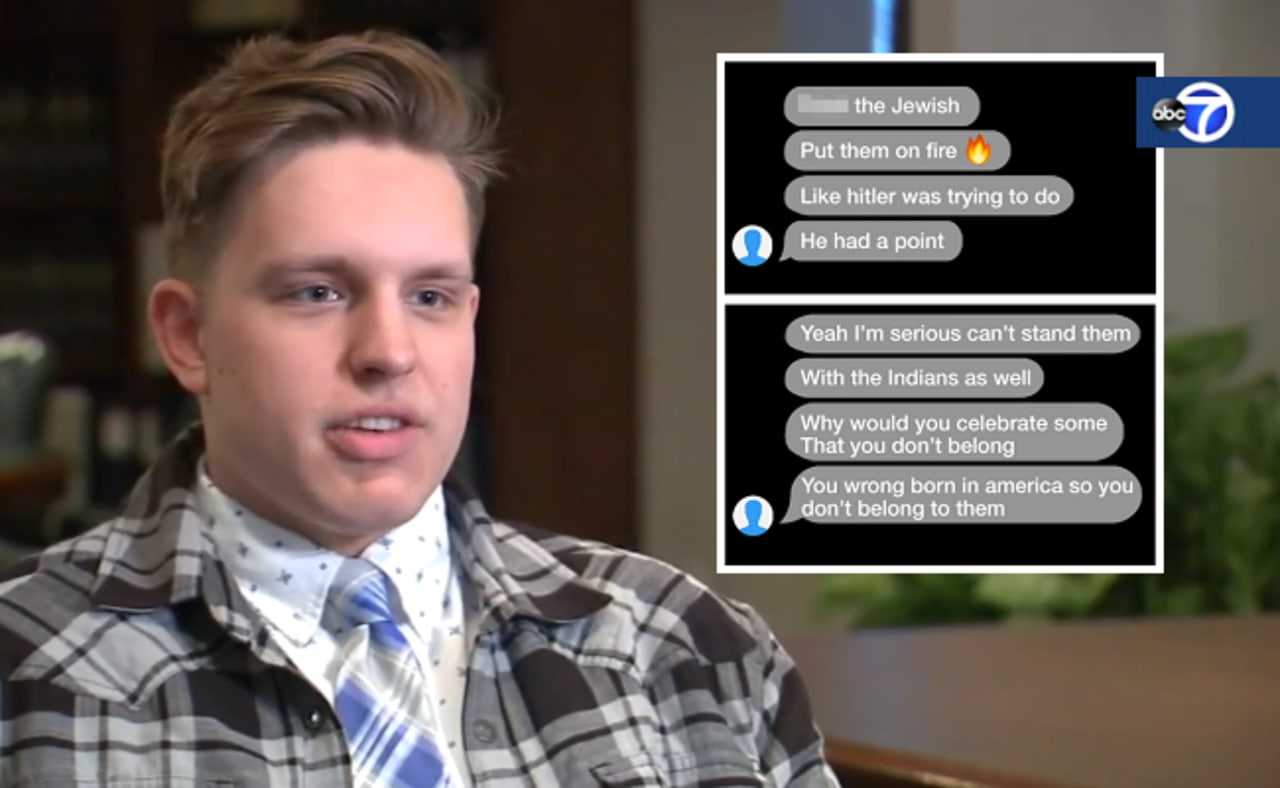 Nicholas Bogan with screenshots of the texts.