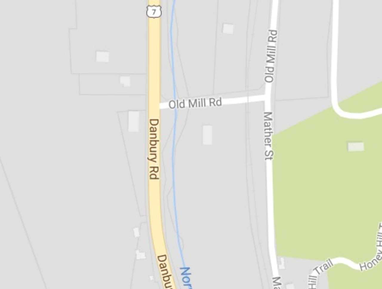A car driven by a Fairfield man veered off the road and hit a tree in Wilton on Tuesday morning.