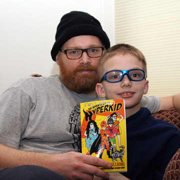 Richard, left, and Emerson Daub have written a book about how it feels being "different."