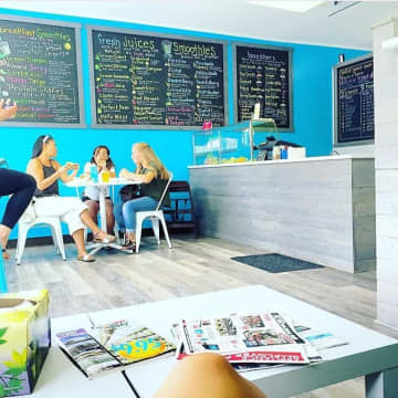 Customers can stop in for a quick lunch or linger with friends or a laptop over fresh smoothies, juices and acai bowls at Boostjuice in Bethel.