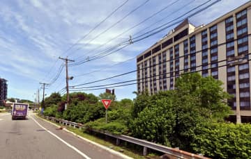 The bicyclist was struck near the top of the Terrace Avenue ramp off northbound Route 17 in Hasbrouck Heights.