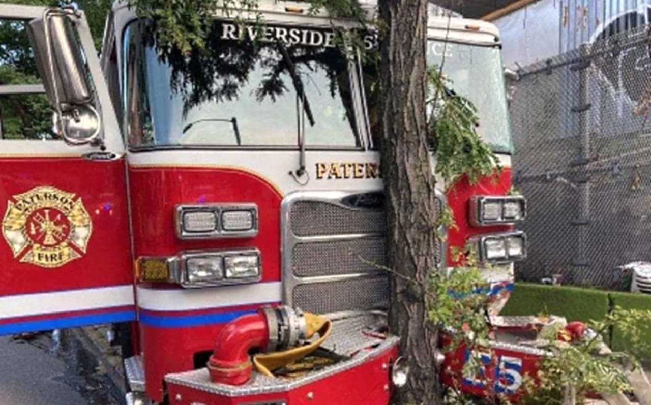 The second engine continued down Broadway before it slammed into a tree.