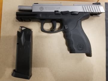A 20-year-old man is facing felony charges after he was allegedly busted driving on Long Island with an illegal handgun in his car.