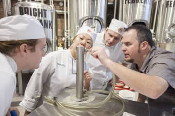 The CIA has introduced the first three beers brewed on its Hyde Park, N.Y. campus as part of the culinary college's new Art & Science of Brewing elective. 