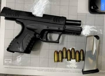This 9mm handgun was stopped from being brought onto a flight at Westchester County Airport on Monday, March 6.