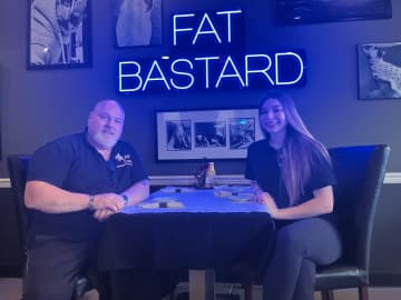 Anthony Giaquinto and Kayla Perrapato of Fat Bastard.