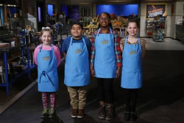 Tuckahoe's own Caryn Cummings (second from right) was a finalist on Chopped Junior.