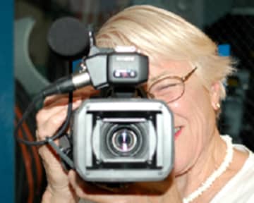 LMC-TV's Eileen Mason behind the camera