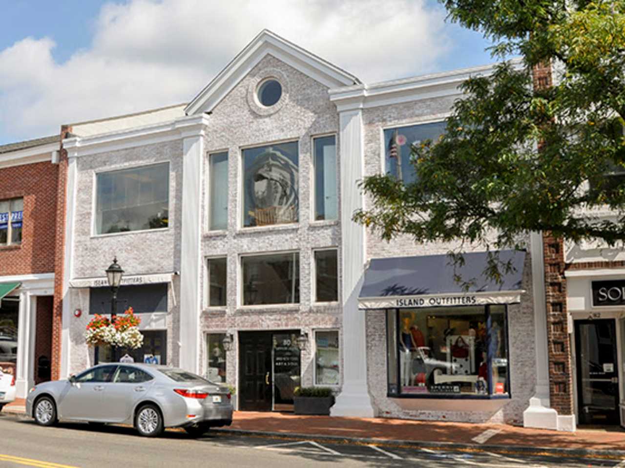 The exterior of 80 Main St. in New Canaan