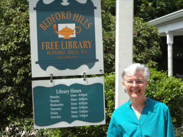 Rhoda Gushue has been library director for 36 of the 43 years she has worked at the Bedford Hills Free Library. 