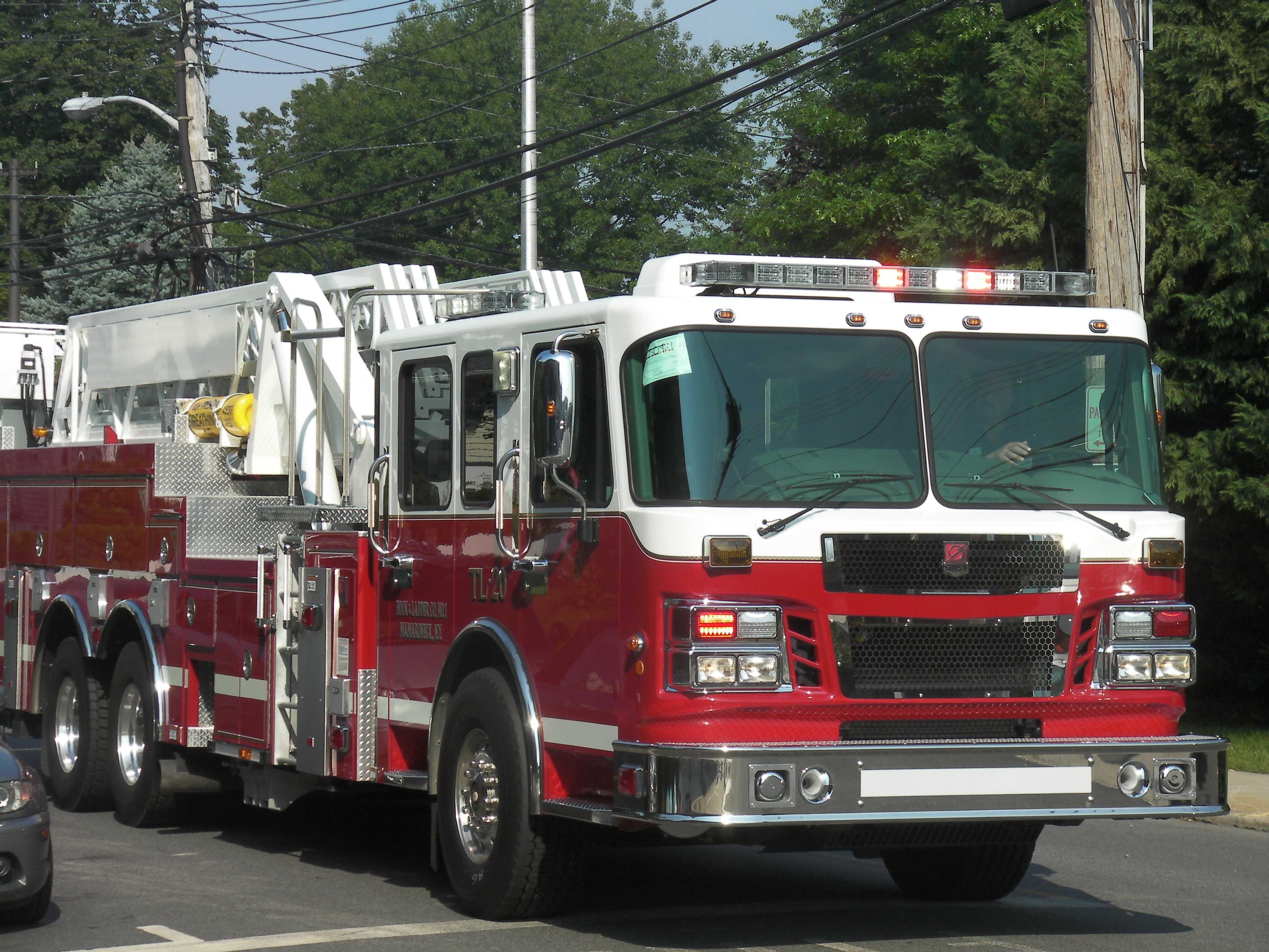 Mamaroneck town, Mamaroneck village, Larchmont and Scarsdale battled a house fire Monday morning.