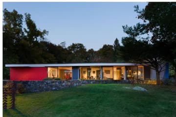 The home at 19 Finney Farm Road in Croton was designed by famous architect Marcel Breuer.