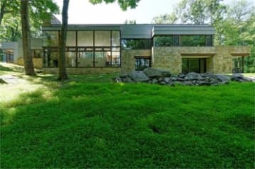 This house at 15 Col. Sheldon Lane in Pound Ridge is open for viewing this Sunday.