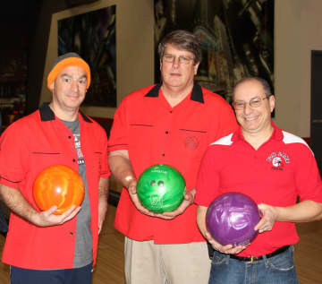 A Bowl-A-Thon to benefit the Fox Lane Sports Booster Club (FLSBC) will be held at Grand Prix New York in Mount Kisco on Jan. 9. Participants from the 2014 bowl-a-thon are shown here.