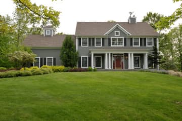 This house at 103 Hardscrabble Lake Drive in Chappaqua is open for viewing on Sunday.