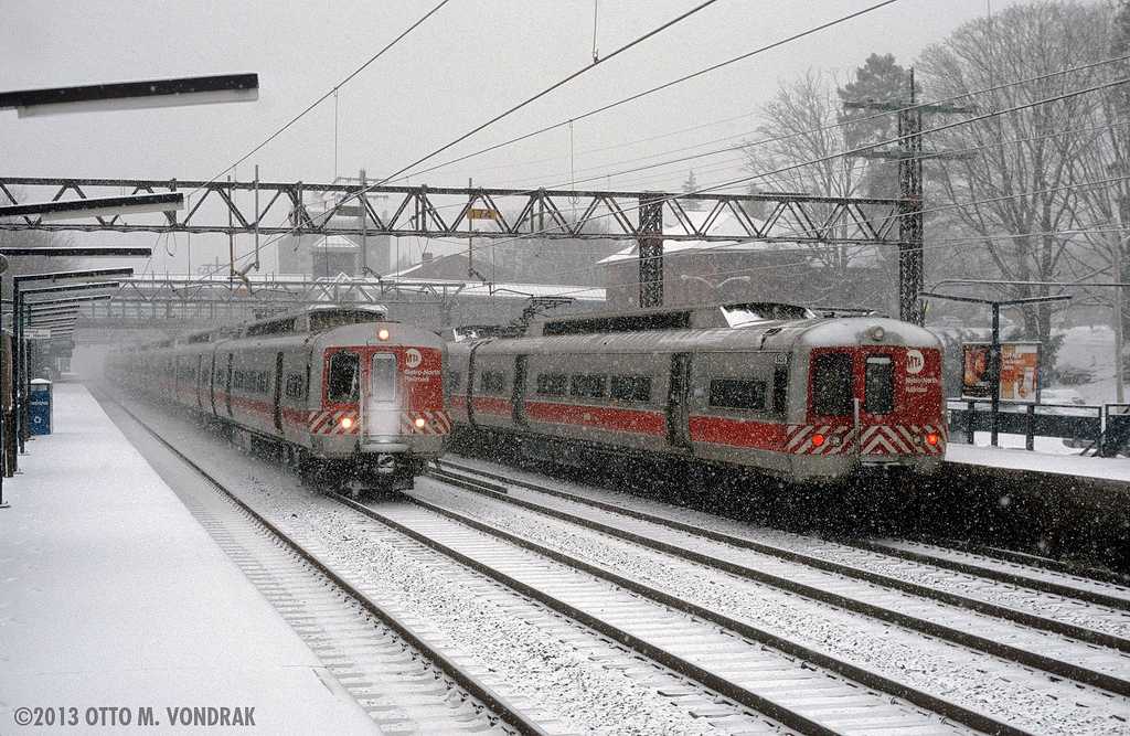 Metro-North has cut back on service on the New Haven Line during Thursday's snowstorm.