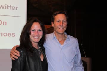 Nicole Cribbins, YWL President, and Jim Ziolkowski, founder and CEO of buildOn