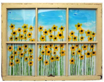 Tuckahoe artist Brian Arditi creates windowscapes with flowers found in nature.