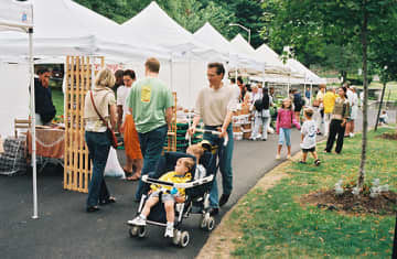 Shoppers will fill Tarrytown's Patriot Park Saturday mornings from 8:30 a.m.-1 p.m. for the Down to Earth Market.