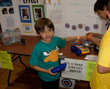 Jamie Kauffman, 6, is a first grader who exhibited at STEM-tastic Saturday.
