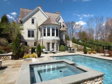The house at 1083 Smith Ridge Road in New Canaan is open for viewing on Sunday.