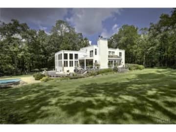 This house at 62 Conant Valley Road in Pound Ridge is open for viewing on Sunday.