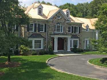 The house at 184 Lukes Wood Road in New Canaan is open for viewing on Sunday.