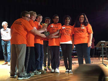 Ossining Public Library's 6th-9th grade team wins Battle of the Books. 