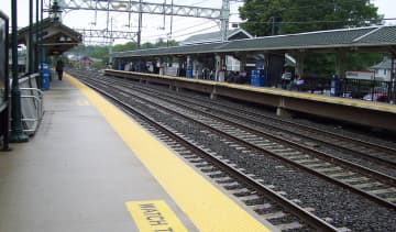 A woman was hit by an Amtrak train near the Milford station. 