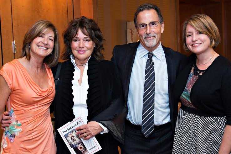 Deborah Mehne of Pound Ridge; Christine and John Tortorella of Stamford, Conn.; and Shannon Laukhuf of Pound Ridge take time out from the Top Hat and Cocktails Gala to pose for a photo.
