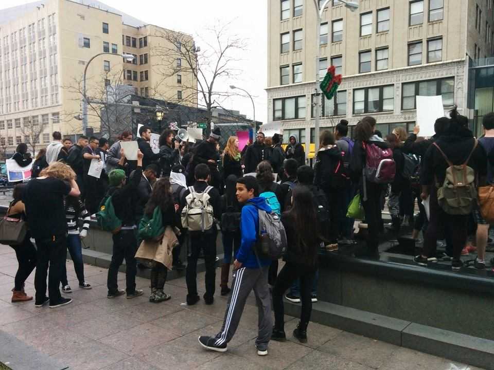 Mamaroneck High School students are planning to protest outside the County Office Building at 2 p.m. on Sunday, April 2.