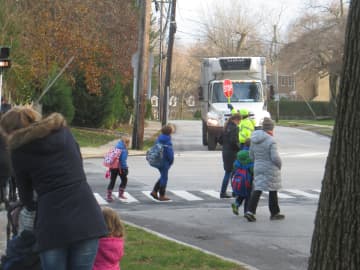 A Bergenfield crossing guard hit last week is out of the hospital and in physical therapy.